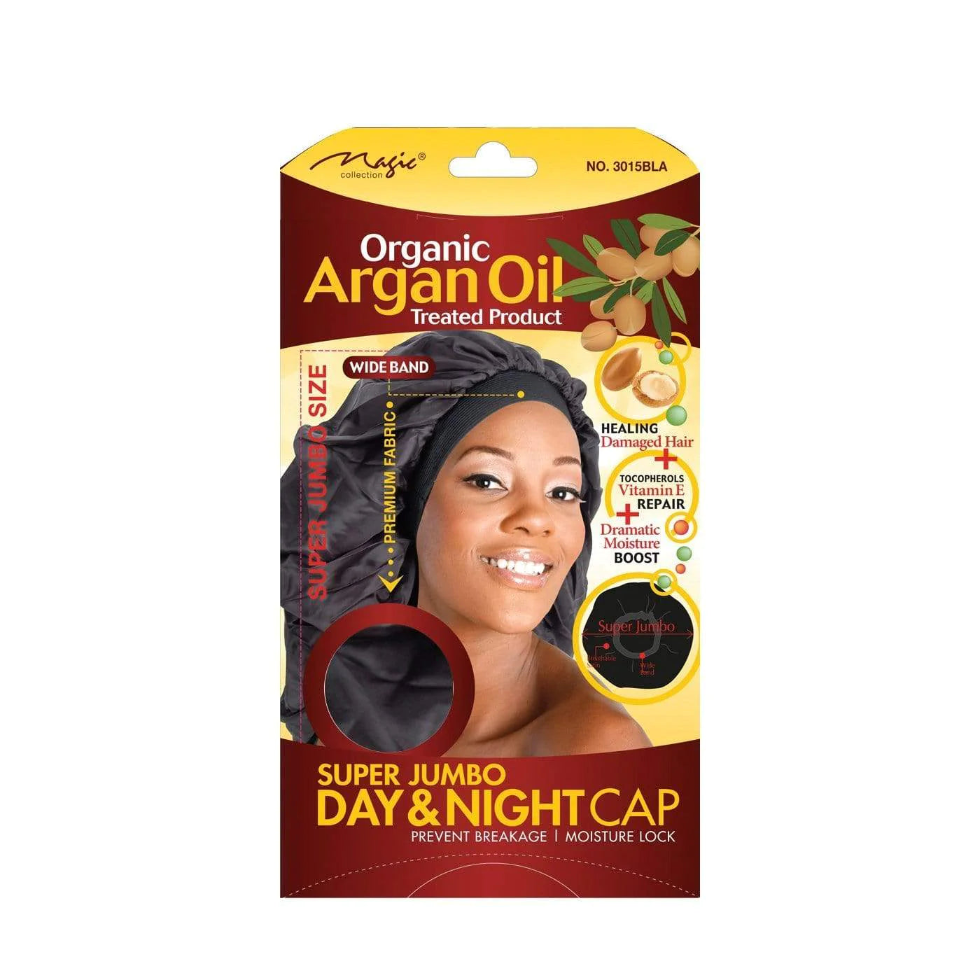 Super Jumbo Day & Night Cap Wide Band  Argan Oil Treated Produkt