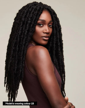 Syntetisk Crochet Rebel Kink Jumbo Locs 19"