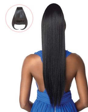 100% Synthetic Ponytail with Bang Cami 30"