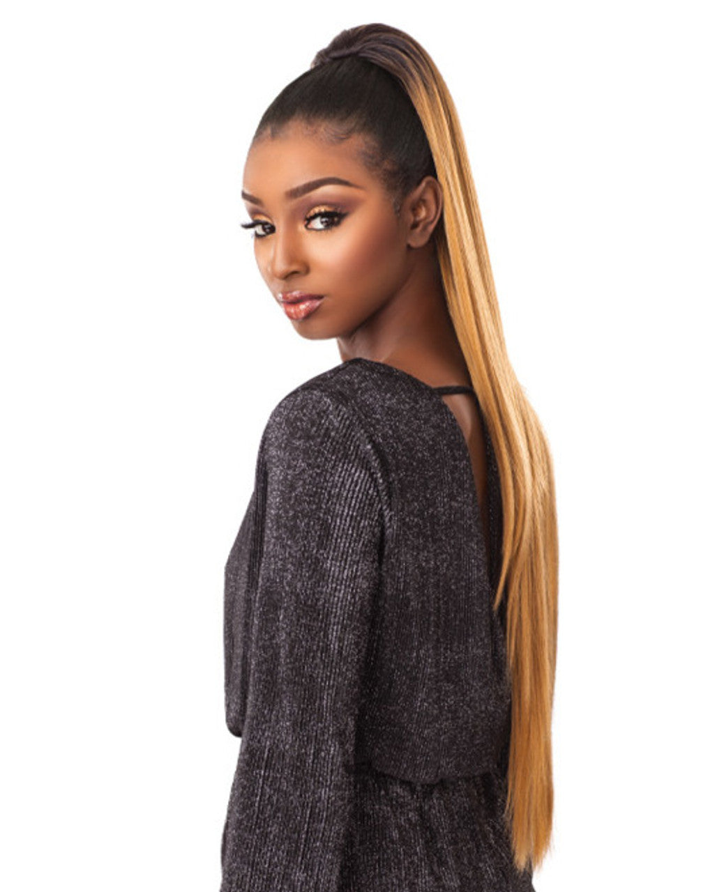 100% Heat-Safe Fibre Instant Ponytail Simply Straight 30"