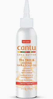 <transcy>CANTU SHEA BUTTER TEA TREE &amp; JOJOBA HAIR &amp; SCALP OIL, 180 ML</transcy>