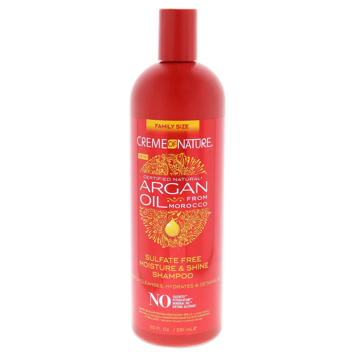 <transcy>CREME OF NATURE ARGAN OIL MOISTURE &amp; SHINE SHAMPOO, 354 ML</transcy>