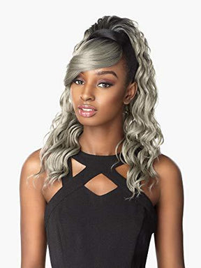 100% Synthetic Instant Ponytail with Bang Brit