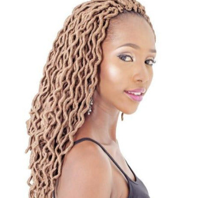 100% SYNTHETIC X-PRESSION WAVY FAUX LOCS, 16"