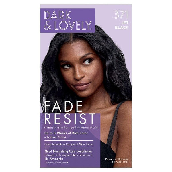 <transcy>DARK AND LOVELY RICH CONDITIONING COLOR - 371 JET BLACK</transcy>