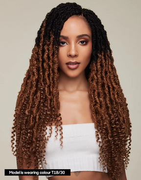 Syntetisk Crochet Urban Locs Braid Infinity 18"