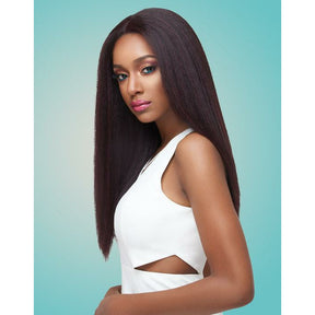 Synthetic Lace Front Wig Blow Out Straight 4 Way Parting