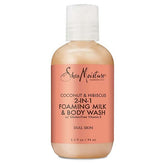 Shea Moisture 2-In-1 Foaming Milk & Body Wash with Gluten-free and Vitamin E (94ml)