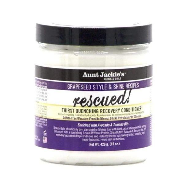 AUNT JACKIES GRAPESEED RESCUED! THIRST QUENCING RECOVERY CONDITIONER, 426 G