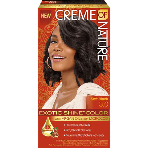 <transcy>CREME OF NATURE - HAIR COLOR SOFT BLACK 3.0</transcy>