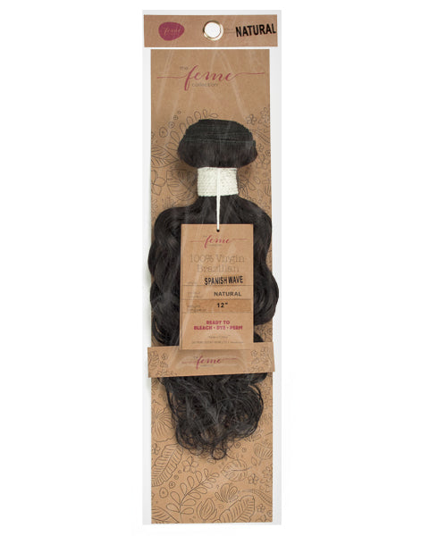 FEME COLLECTION 100% VIRGIN BRAZILIAN - SPANISH WAVE, 10"-20"